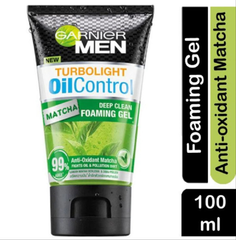 GARNIER MEN TURBOLIGHT OIL CONTROL FOAMING GEL 100 ML BUY 1 GET 1 FREE