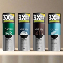 GATSBY DEODORENT NATURE PERFUME BODY SPRAY ASSORTED 150 ML