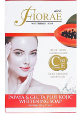 Fiorae Papaya and Gluta Plus Kojic Whitening Soap 165gm