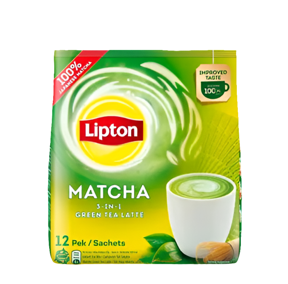 LIPTON MATCHA GREEN TEA LATTE 12 PEK/ SACHETS