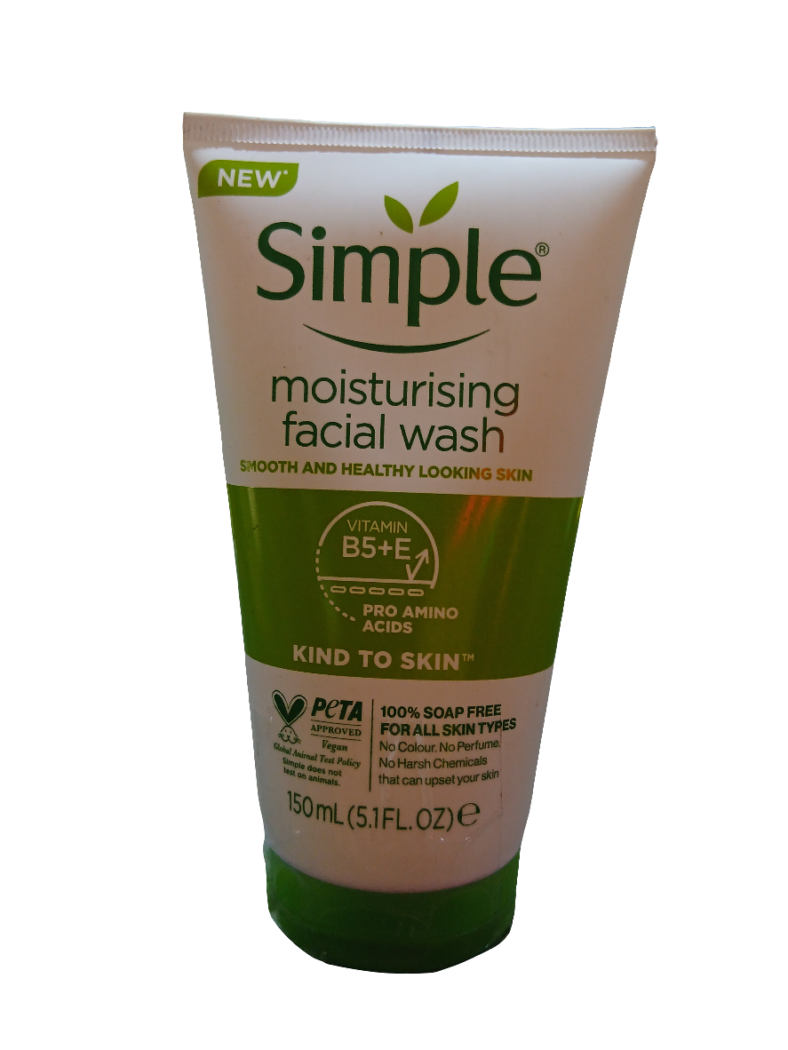 SIMPLE MOISTURISING FACE WASH ASSORTED 150ML