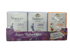 YARDLEY LONDON SOAP SUPER VALUE PACK 3X100GM