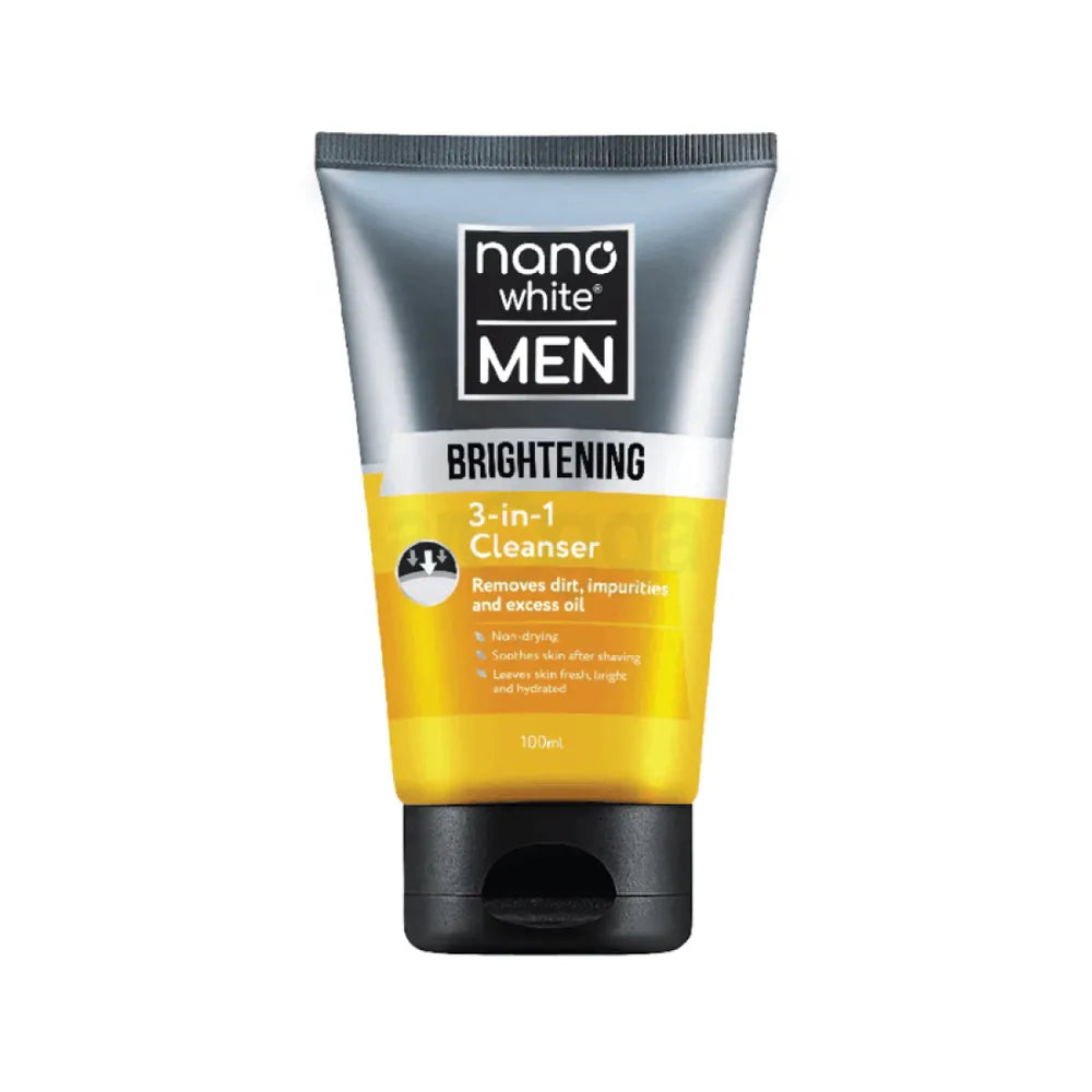 Nano White Men Brightening Daily Exfoliating Scrub To Improve Skin Tone Assorted 100ml