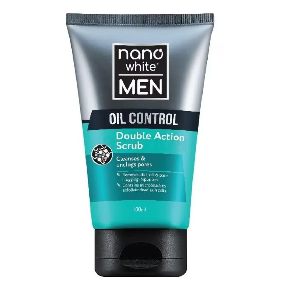 Nano White Men Brightening Daily Exfoliating Scrub To Improve Skin Tone Assorted 100ml