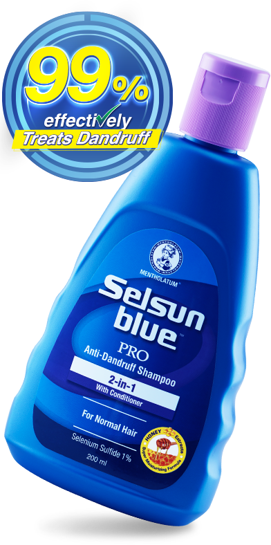 SELSUN BLUE PRO ANTI-DANDRUFF SHAMPOO 2IN1 200 ML