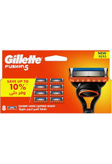 GILLETTE FUSIONS5 LONG LASTING SHAVING BLADES RAZOR REFILL (8 Blades)