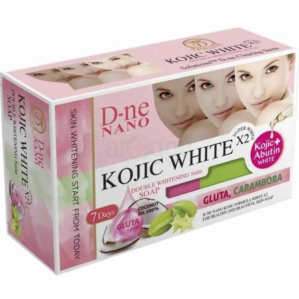 D-Ne Nano Kojic White 2x Gluta Arbutin Double Whitening Soap - 160g