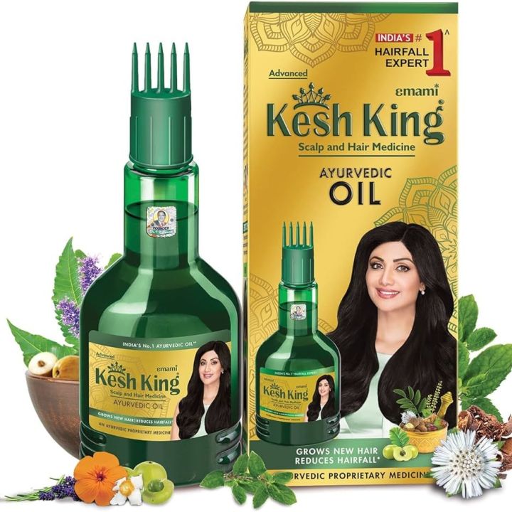 KESH KING AYURVEDIC OIL 100ML+KESH KING SHAMPOO 40 ML FREE