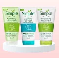 SIMPLE MOISTURISING FACE WASH ASSORTED 150ML
