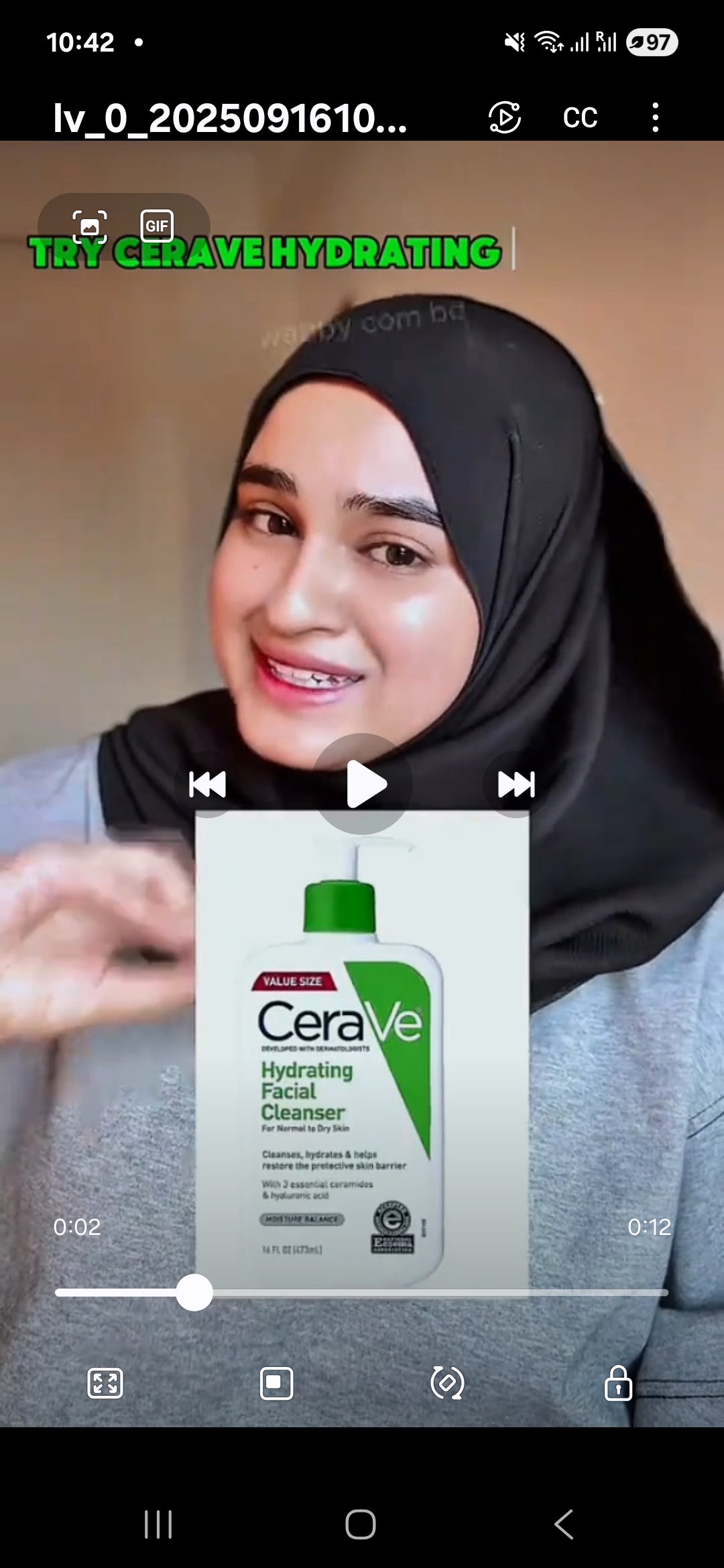 CeraVe Hydrating Facial Cleanser – Gentle Moisturizing Face Wash for Normal to Dry Skin
