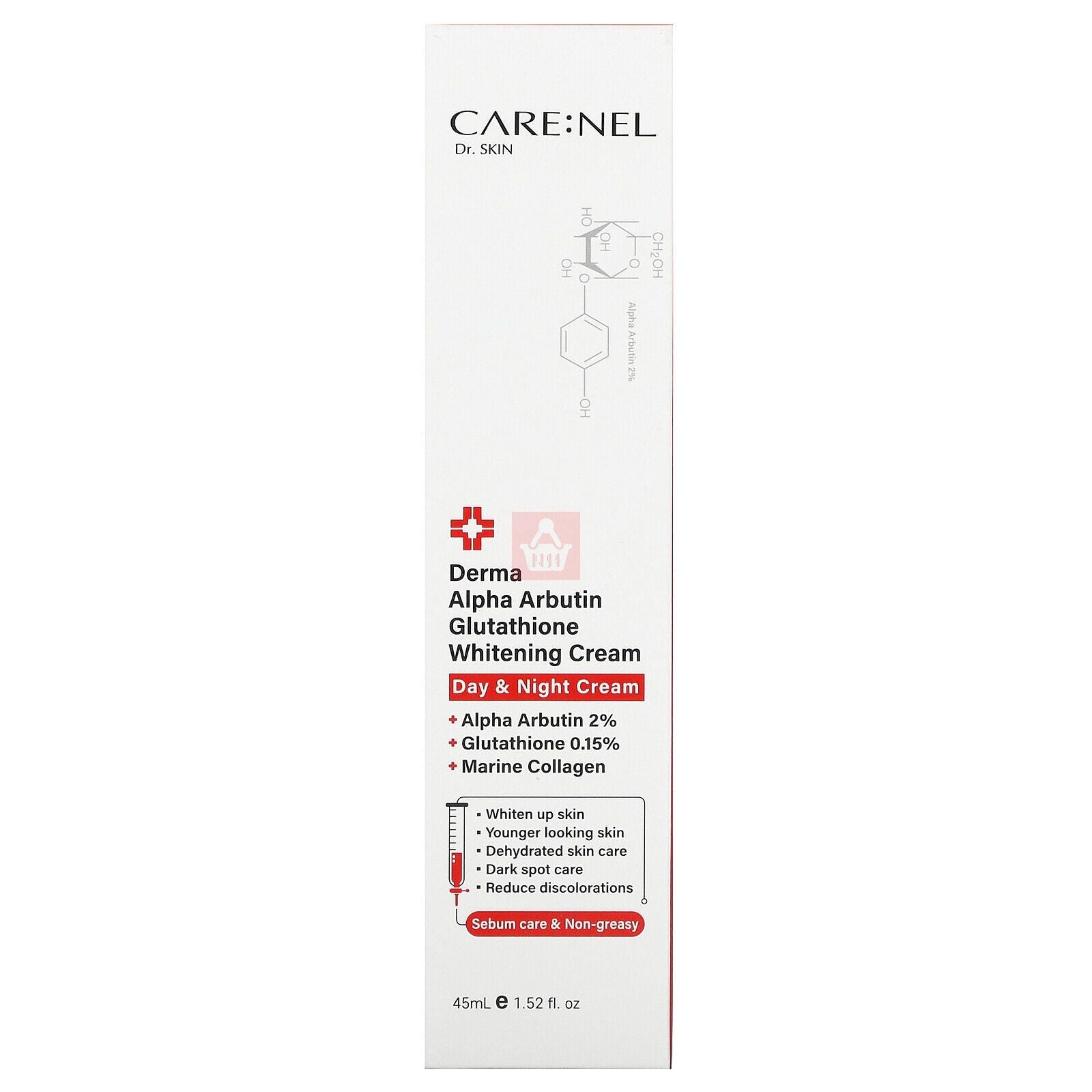 CARE:NEL DERMA ALPHA ARBUTIN WHITENING CREAM 45 ML