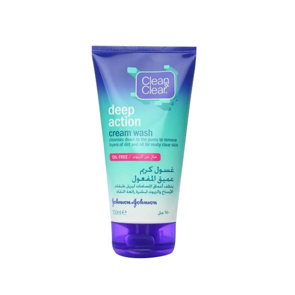 CLEAN & CLEAR DEEP ACTION CREAM WASH 150 ML